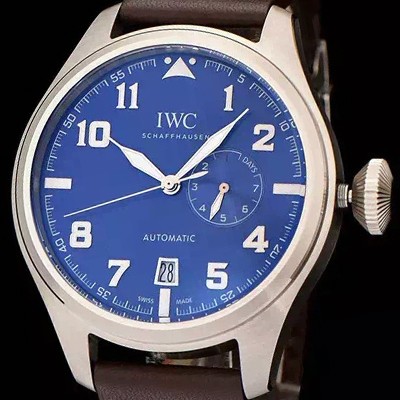 미러급 아이더블유씨 남성용 빅 파일럿 에디션 세븐 데이즈 47mm 블루다이얼 IWC0430 Ⅳ