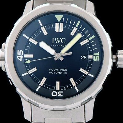 미러급 아이더블유씨 남성용 아쿠아타이머 IWC329002 오토매틱 블랙 다이얼 V6사 1:1 베스트 에디션 스틸 브레이슬릿 Miyota 9015 IWC0220 Ⅳ