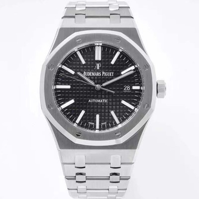 미러급 오데마피게 남성용 하이엔드 로얄오크 15400ST.OO.1220ST.01 오토매틱 Cal.3120타입 41mm 블랙 와플 다이얼 AUD4234 Ⅳ