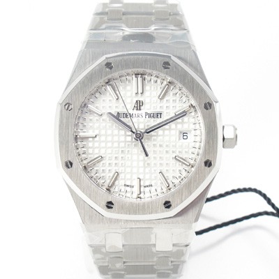 미러급 오데마피게 여성용 로얄오크 77350ST.OO.1261ST.01 34mm 오토매틱 Cal.5800무브먼트 실버 와플 다이얼 aud6573 Ⅳ