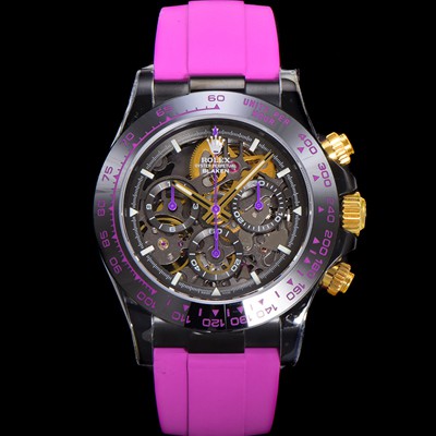 미러급 로렉스남성용 데이토나 세라믹 베젤 40mm 크로노그래프 오토매틱 Cal.4130 무브먼트 스켈레톤 다이얼 rol5378 Ⅳ