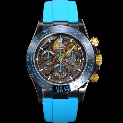 미러급 로렉스남성용 데이토나 세라믹 베젤 40mm 크로노그래프 오토매틱 Cal.4130 무브먼트 스켈레톤 다이얼 rol5377 Ⅳ