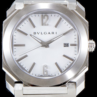 미러급 불가리 남성용 옥토102105 BGO38C3SSD 화이트 다이얼 브레이슬릿 오토매틱 무브먼트 BVL4303 Ⅳ