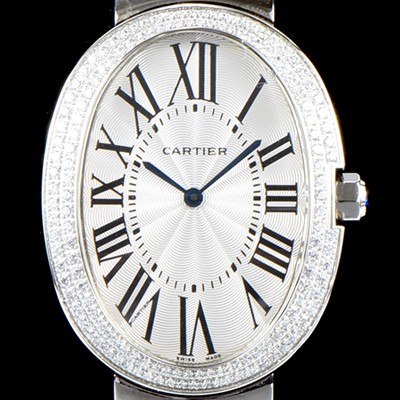 미러급 까르띠에 여성용 베누아 워치 WB520010 라지 모델 1:1 수공 맞물림형식 최상급 쥬얼셋팅 화이트 다이얼 스위스 쿼츠 무브먼트 CAR0050 Ⅳ