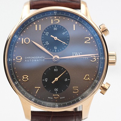 미러급 아이더블유씨 남성용 포르투기즈 IW371482 오토매틱 무브먼트 브라운 다이얼 IWC0411 Ⅳ