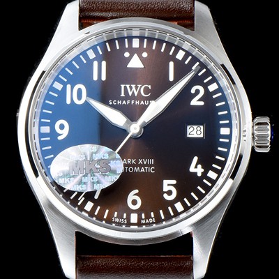 미러급 아이더블유씨 남성용 파일럿 워치 마크 XVIII IW327003 컬렉션 40mm 브라운 다이얼 오토매틱 무브먼트 iwc4075 Ⅳ
