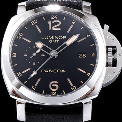 미러급 파네라이 남성용 루미노르 1950 3Days GMT pam00531 오토매틱 Cal.P9003 무브먼트 블랙 다이얼 PAN1217 Ⅳ