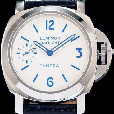 미러급 파네라이 남성용 루미노르 화이트 다이얼 오토매틱 무브먼트 PAN1202 Ⅳ