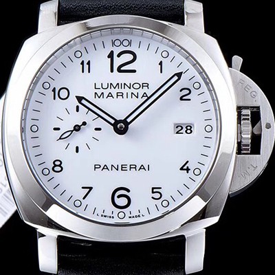 미러급 파네라이 남성용 루미노르 마리나 1950 3Days PAM00499 오토매틱 Cal.P9000 무브먼트 화이트 다이얼 PAN0410 Ⅳ