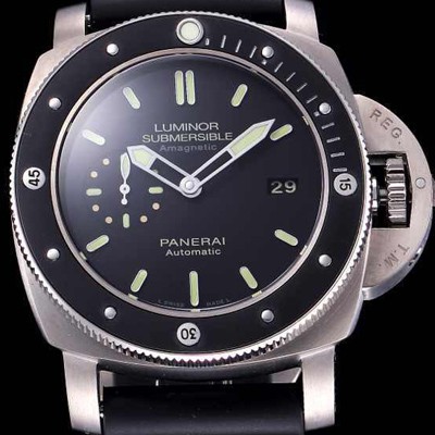 미러급 파네라이 남성용 서브머시블 pam00389 오토매틱 Cal P.9000 무브먼트 블랙 다이얼 PAN1208 Ⅳ