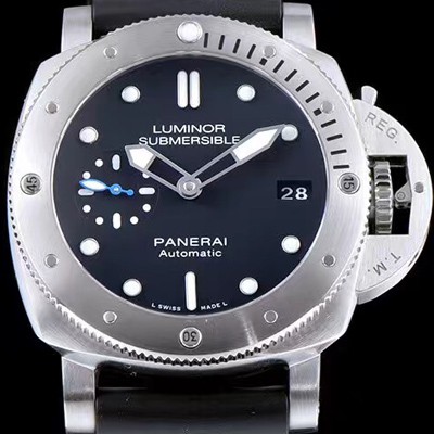 미러급 파네라이 남성용 서브멀시브 PAM00682 오토매틱 Cal.P9010 무브먼트 블랙 다이얼 PAN0242 Ⅳ