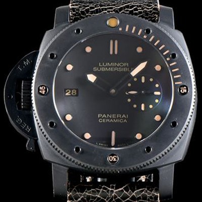 미러급 파네라이 남성용 서브멀시브 3데이즈 세라미카 데스트로 PAM00607 오토매틱 Cal.P9000 타입 47mm 블랙 다이얼 pan5221 Ⅳ