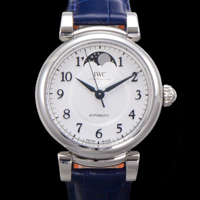 미러급 아이더블유씨여성용 다빈치 IW459306 오토매틱 문페이즈 36mm 18K 로조골드 다이아몬드베젤가죽줄 화이트다이얼 iwc81539 Ⅳ