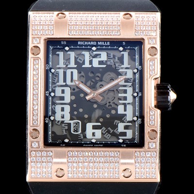 미러급 리차드밀레 남성용 최신버전 리차드밀 RM016 다이아몬드 엑스트라 플랫!! 수공 맞물림 형식의 쥬얼세팅 스켈레톤 다이얼 오토매틱 무브먼트 RIC0200 Ⅳ