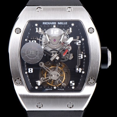 미러급 리차드밀레 남성용 RM001 새틴 폴리쉬드 스켈레톤 다이얼 아시안 투어빌론 탑재 무브먼트 RIC0421 Ⅳ