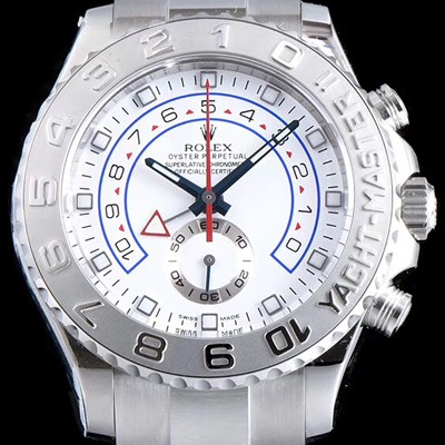 미러급 로렉스 남성용 업그레이드!!! 요트마스터II 플래티넘116689 크로노그래프 18K화이트골드 ETA-7750 오토매틱 무브먼트 ROL1020 Ⅳ