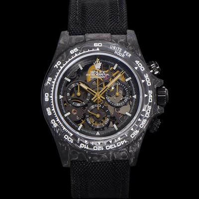 미러급 로렉스남성용 데이토나 포지드카본 40mm 크로노그래프 오토매틱 Cal.4130 무브먼트 스켈레톤 다이얼 rol5371 Ⅳ