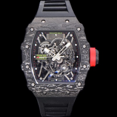 미러급 리차드밀러 남성용 RM035-02 라파 50mm 카본 오토매틱 무브먼트 우레탄줄 스캘래톤 다이얼 ric0286 Ⅳ