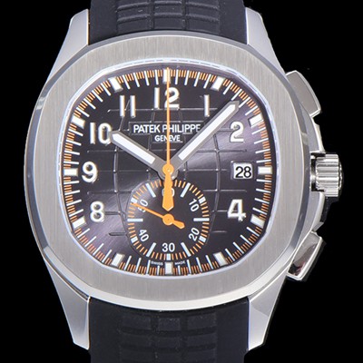 미러급 파텍필립남성용 아쿠아너 5968A 크로노그래프 스틸 42미리 오토매틱 블랙 다이얼  PAT52358 Ⅳ