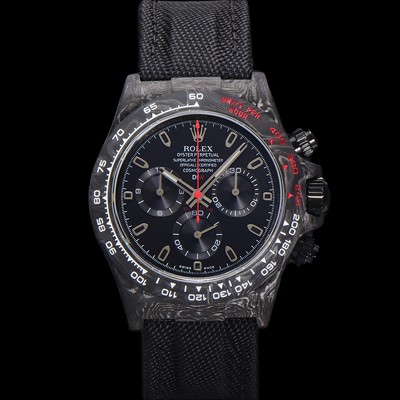 미러급 로렉스남성용 데이토나 포지드카본 커스텀 40미리 크로노그래프 오토매틱 Cal.4130 무브먼트 블랙다이얼 ROL86030 Ⅳ