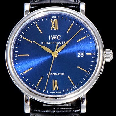 미러급 아이더블유씨남성용 포르투피노 40미리 IW356523 오토매틱 무브먼트 블루다이얼 IWC14855 Ⅳ