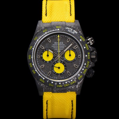 미러급 로렉스남성용 데이토나 포지드카본 커스텀 40미리 크로노그래프 오토매틱 Cal.4130 무브먼트 블랙다이얼 ROL67082 Ⅳ