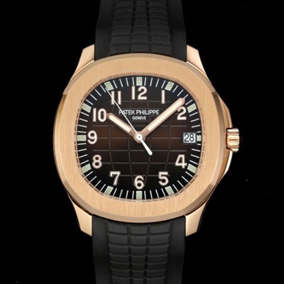 미러급 파텍필립 남성용 아쿠아넛 데이터 Ref.5167R-001 18K 로즈골드 42mm 오토매틱 Cal.26-330 타입 브라운 다이얼 PAT75472 Ⅳ