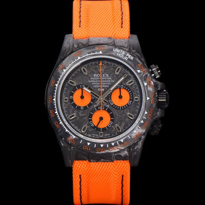 미러급 로렉스 남성용 데이토나 포지드카본 커스텀 40미리 크로노그래프 오토매틱 Cal.4130 무브먼트 블랙 다이얼 ROL79679 Ⅳ