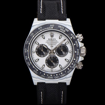 미러급 로렉스 남성용 데이토나 포지드카본 커스텀 40미리 크로노그래프 오토매틱 Cal.4130 무브먼트 화이트 다이얼 ROL79643 Ⅳ