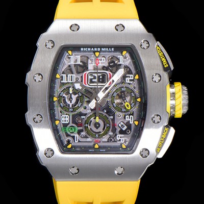 미러급 리차드밀레 남성용 최고급형 RM11-03 플라이백 크로노그래프 50미리 스켈레톤 다이얼 오토매틱 무브먼트 RIC09637 Ⅳ