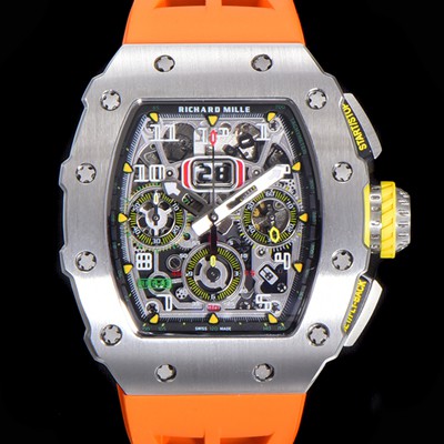미러급 리차드밀레 남성용 최고급형 RM11-03 플라이백 크로노그래프 50미리 스켈레톤 다이얼 오토매틱 무브먼트 RIC09641 Ⅳ