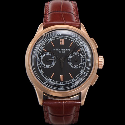 미러급 파텍필립 남성용 컴플리케이션 5170G 크로노그래프 18k로즈골드 오토매틱 7750 타입 39mm 가죽줄 블랙 다이얼 pat2208 Ⅳ