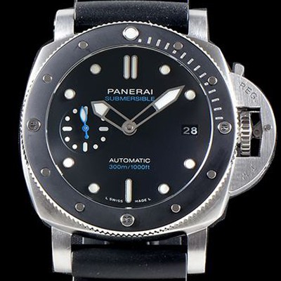 미러급 파네라이 남성용 서브멀시브 PAM00683 오토매틱 OP XXXIV 무브먼트 블랙 다이얼 pan5214 Ⅳ