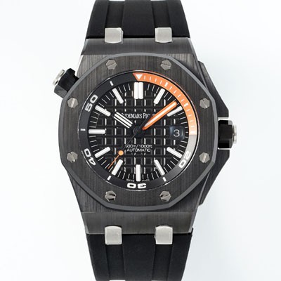 미러급 오데마피게 남성용 로얄오크 오프쇼어 15707CE.OO.A002CA.01 오토매틱 Cal.3120 타입 블랙세라믹소재  42mm 우레탄줄 블랙다이얼 aud9192 Ⅳ