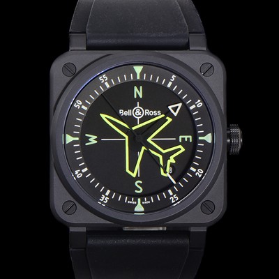 미러급 벨엔로즈 남성용 BR03A 오토매틱 2892타입 42mm 세라믹 우레탄줄 블랙 다이얼 bel4106 Ⅳ