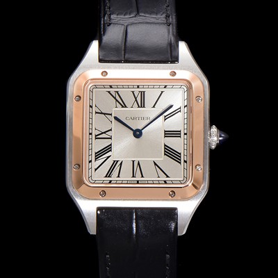 미러급 까르띠에 남여공용 산토스 W2SA0019 쿼츠 43.5mm M 사이즈 18K 로즈골드 화이트 다이얼 car69324 Ⅳ
