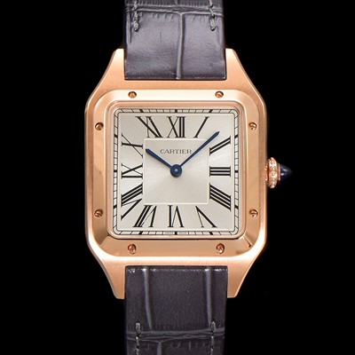 미러급 까르띠에 남여공용 산토스 WGSA0021 쿼츠 43.5mm M 사이즈 18K 로즈골드 화이트 다이얼 car69325 Ⅳ