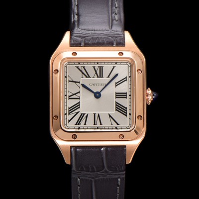 미러급 까르띠에 여성용 산토스 WGSA0022 쿼츠 38mm S 사이즈 18K 로즈골드 화이트 다이얼 car69329 Ⅳ