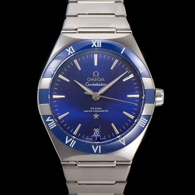 미러급 오메가 남성용 1:1수제공정! 131.33.41.21.03.001 무브UP 컨스틸레이션 코-엑시얼 마스터 오토매틱 Cal.8900타입 41mm  메탈줄 블루 다이얼 omg20175 Ⅳ