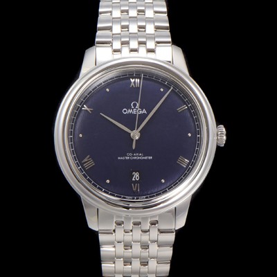 미러급 오메가 남성용 드빌 프레스티지 434.10.40.20.03.001 오토매틱 Cal.8800타입 40mm 메탈줄 블루 다이얼 omg20213 Ⅳ