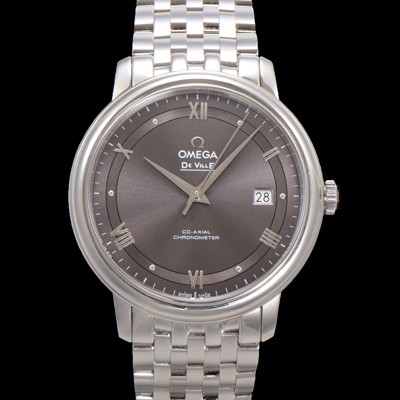 미러급 오메가 남성용 드빌 프레스티지 424.10.40.20.06.001 오토매틱 Cal.8800타입 39.5mm 메탈줄 그레이 다이얼 omg20195 Ⅳ