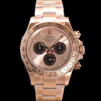 미러급 로렉스 남성용 코스모그래프 데이토나 m126505-0003 18K 로즈골드 40mm 크로노그래프 7750 오토매틱 무브먼트 핑크 다이얼 rol5335 Ⅳ