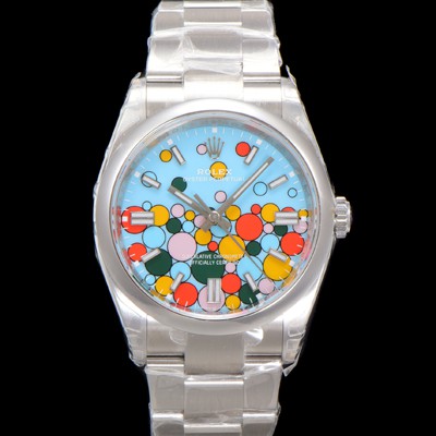 미러급 로렉스 남성용 904스틸 오이스터 m126000-0009 퍼페추얼 36mm 오토매틱 Cal.3230 타입 터콰이즈 블루 다이얼 rol5307 Ⅳ