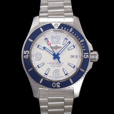 미러급 브라이틀링 남성용 슈퍼오션 A17366D81A1S1 오토매틱 2824타입 42mm 메탈줄 화이트 다이얼 bre6045 Ⅳ