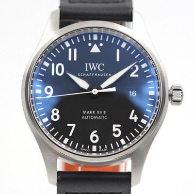 미러급 아이더블유씨 남성용 파일럿 워치 마크 XVIII IW327004 어린왕자 에디션 센트럴 해킹 세컨즈 40mm 블랙 다이얼 오토매틱 무브먼트 iwc4076 Ⅳ