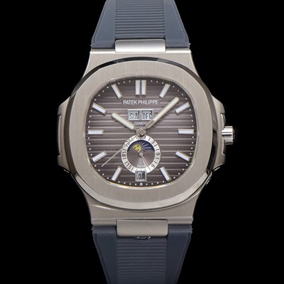 미러급 파텍필립 남성용 노틸러스 5726/1A-001 오토매틱 Cal.324 타입 40.5mm 우레탄줄 그레이 다이얼 pat2219 Ⅳ