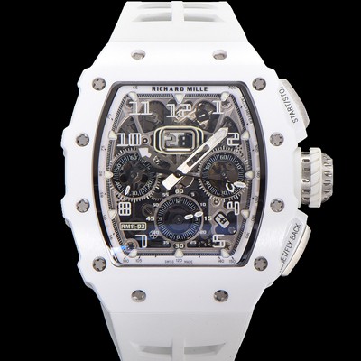 미러급 리차드밀레 남성용 RM11-03 티타늄 케이스/블랙 PVD코딩 베젤 크로노그래프 50mm 오토매틱 무브먼트 스켈레톤 다이얼 ric0257 Ⅳ