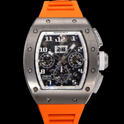 미러급 리차드밀레 남성용 RM11-FM 티타늄 케이스/스텐레스 스틸 베젤 크로노그래프 50mm 오토매틱 무브먼트 스켈레톤 다이얼 ric0249 Ⅳ