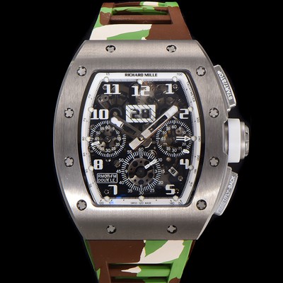 미러급 리차드밀레 남성용 RM11-FM 티타늄 케이스/스텐레스 스틸 베젤 크로노그래프 50mm 오토매틱 무브먼트 스켈레톤 다이얼 ric0252 Ⅳ