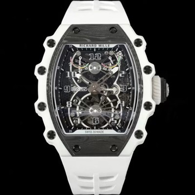 미러급 리차드밀레 남성용 RM21-02 투어빌론 포지드 카본 51mm 투르비용 무브먼트 스켈레톤 다이얼 ric0296 Ⅳ